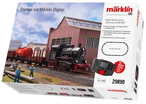 H0 Digital-Startpackung G&amp;#252;terzug m.BR 89.0