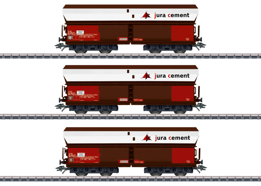 H0 Schüttgutwagen-Set Juracement
