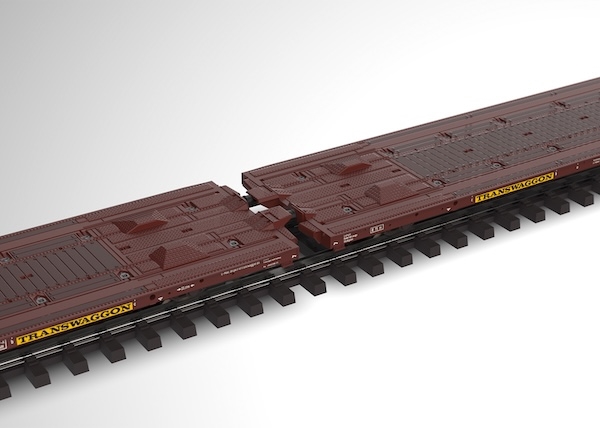 H0 Flachwagen-Paar Laads 800B 