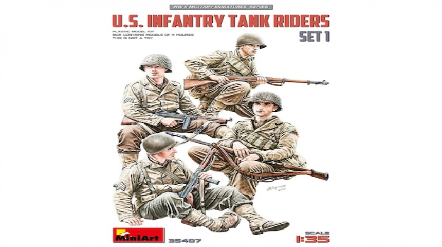 1/35 US Infantry Tank Riders SET 1