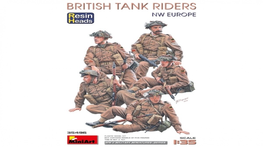 1/35 Britishe Soldaten Tank Riders