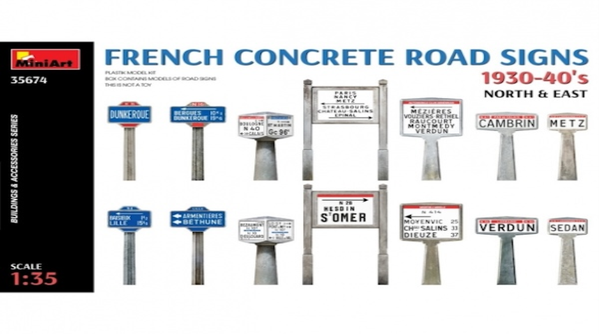 1/35 French Road Signs 1930- 1940 