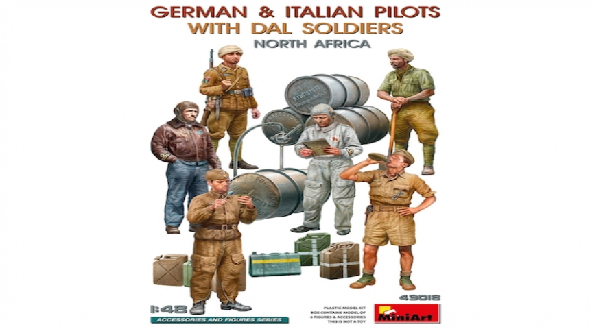 1/48 German &amp;amp; Italien Pilots w. DAL Soldiers