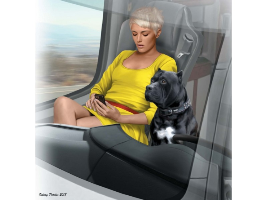 1/24Truckers series.Joni(Lookout)Johnson&amp;amp;her dog Maxx