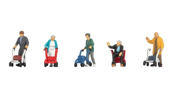 H0 Senioren mir Rollator