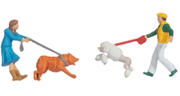 H0 FunnyScenes Hundebegegnung