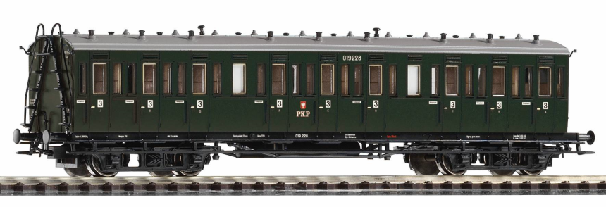 H0 Abteilwg. 2. Kl., Bx, ex C4 sä 98, PKP Ep. III