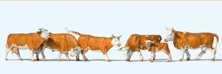 1:87  K&amp;#252;he, braun gefleckt