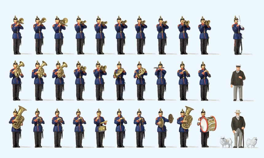 1:87  W&amp;#252;rtemb. Milit&amp;#228;rkapelle um 1900, 31 Fig.