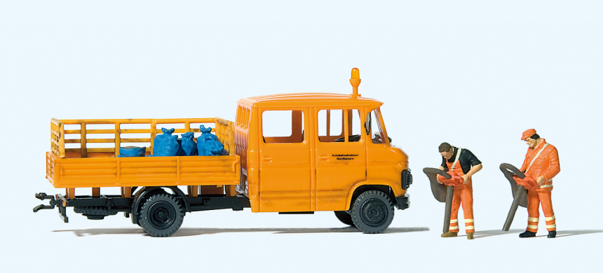 1:87  Straßenmeisterei, MB L 407 D, Fertigm.