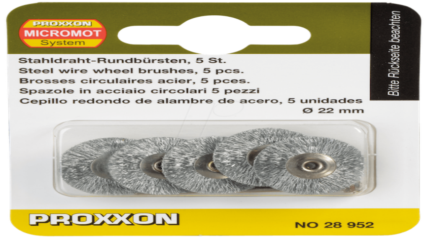 Stahldraht Rundb&amp;#252;rsten  5 stk