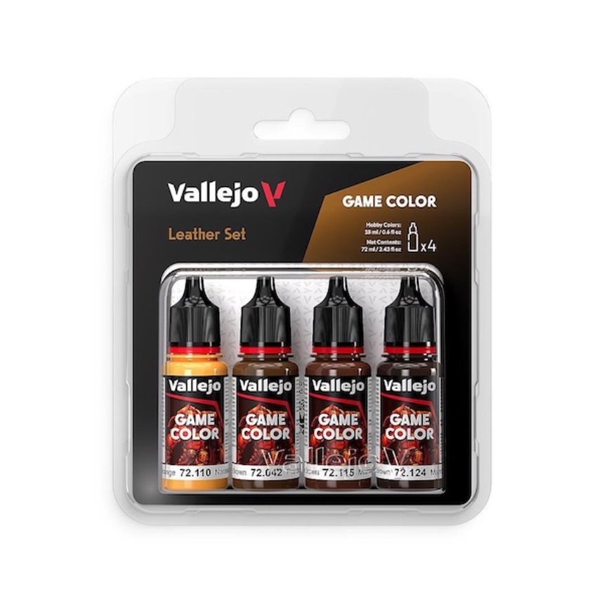 Farb-Set Leder 4x18ml