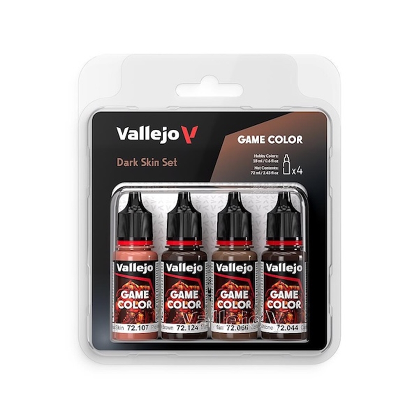 Farb-Set dunkle Haut  4 x 18ml