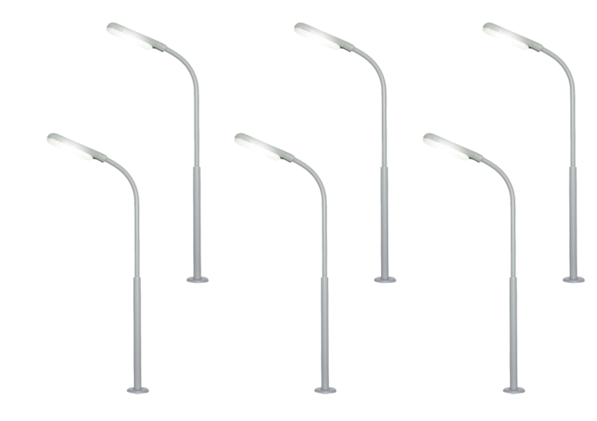 N Peitschenleuchte 5+1 LED we