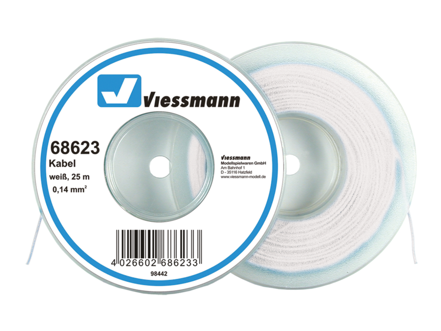 25 m Kabel, 0,14 mm², weiß