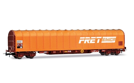 H0 SNCF 4 achsiger Schgiebeplanwagen Typ RILS Orange