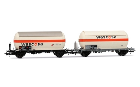 H0 SBB 2er-Set 2-achsiger Gaskesselwagen WASCOSA Ep.V