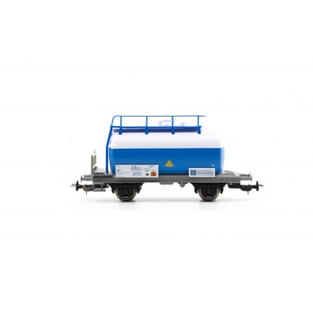 H0 SBB 2-achsiger Kesselwagen Schweizerische Sodafabrik, blau-weiss, Ep. IV