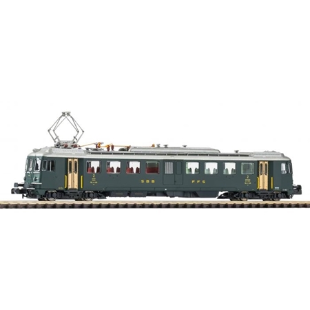 N SBB Triebwagen RBe 4/4  1407 Prototyp Grün