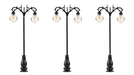 LED-Laterne, Hängeleuchten, warmweiß, 3 Stück 