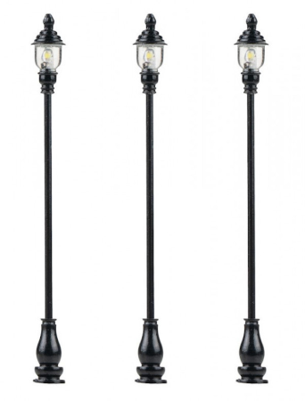 LED-Parklaterne, warmweiß, 3 Stück 