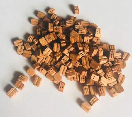 Blöcke doppelt, Walnuss, 5mm