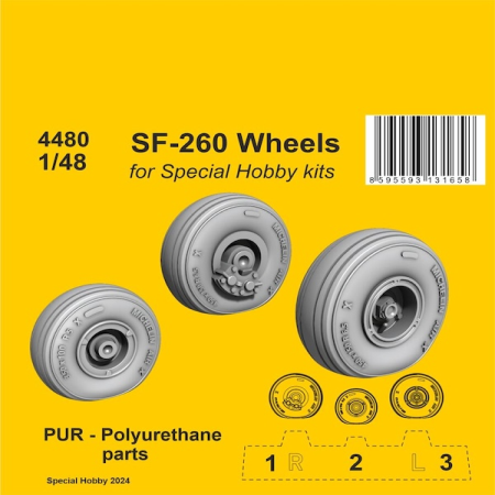 1/48 SF 260 Wheels für Special Hobby