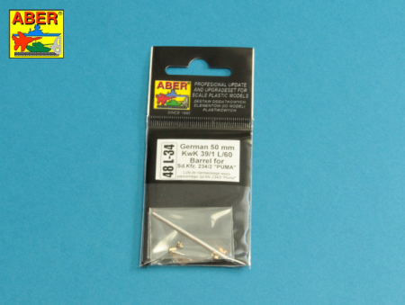 "1/48 German 50mm KwK39/1 L/60 Barrel for Sd.Kfz.234/2 ""PUMA"""
