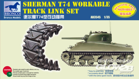 1/35Sherman T74 Workable Track Link Set