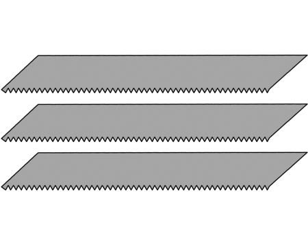 3 Sägeblätter Schnittbreite 0.6mm  für DOMS01