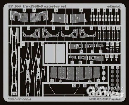 1/32Fw-190D-9 Exterior für Hasegawa Bausatz