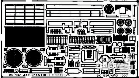 1/35Jagdpanther Sd.Kfz 173 Detailbausatz Außen