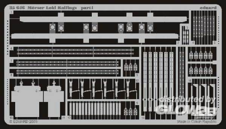 1/35Mörser Loki 54 Geländer Fotoätzsatz