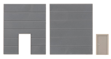 H0 1 Geschl.Wandelement, 1Wandelement m.Tür, Goldbeck