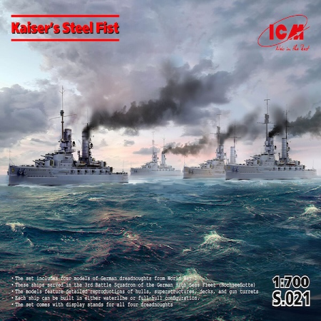 1/700 Kaisers Steel Fist  WWI German Battle Ship