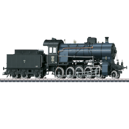 H0 Dampflokomotive mit Schlepptender Serie C 5/6 "Elefant" 