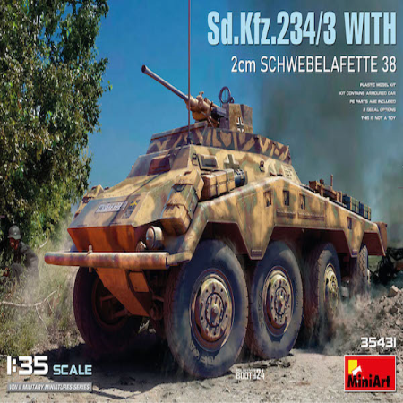 1/35 Sd.Kfz.234/4 Panzerspähwagen 2cm Schebelafette