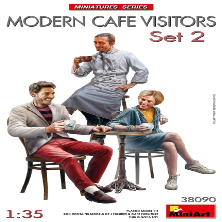 1/35 Kellner &amp; Café Besucher Set 2