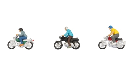 H0 Mopedfahrer