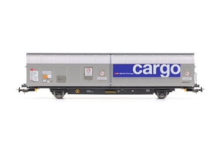 H0 CH-SBB C Schiebewandwagen Hbbinss 245 1 197-7 mit Gefahrenguttafel und Patches, Ep. VI