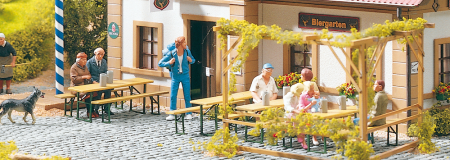 G 3 Bänke & 3 Biergrten-Garnitren