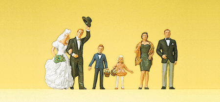 1:87  Brautpaar, Gäste