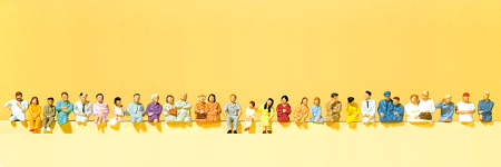 1:87  Busfahrer, Fahrgäste, 25 Figuren