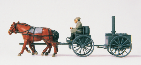 1:87  Feldküche bespannt DR 1939-45 unbem. Fig. + Pferde