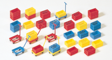 1:87  Stapelkästen, Kunststoff Bausatz