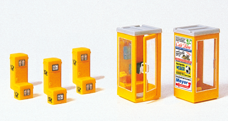 1:87  Briefkästen und Telefonzelle, Bausatz