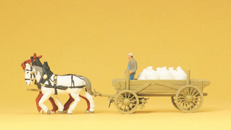 1:87  Bauernwagen mit Mehlsäcken