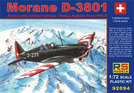1/72 Morane D-3801 Swiss