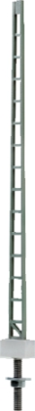 0 Gitter-Streckenmast ohne Ausleger. aus Metall. lackiert