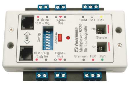 Multiplexer f. Lichtsignale